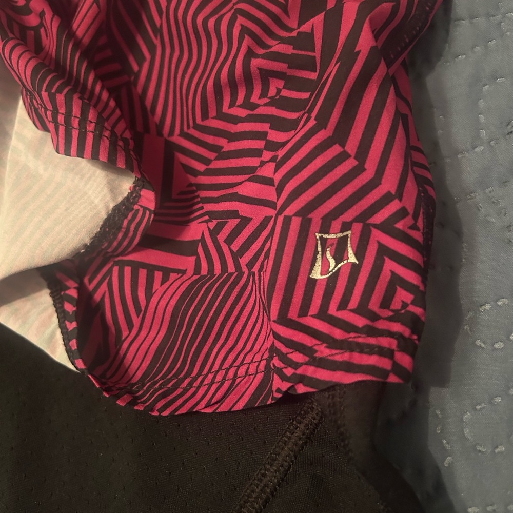 SkirtSports Black and Pink Athletic Skirt with capris - Picture 6 of 7